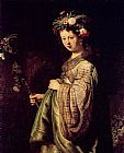 Saskia As Flora by Rembrandt